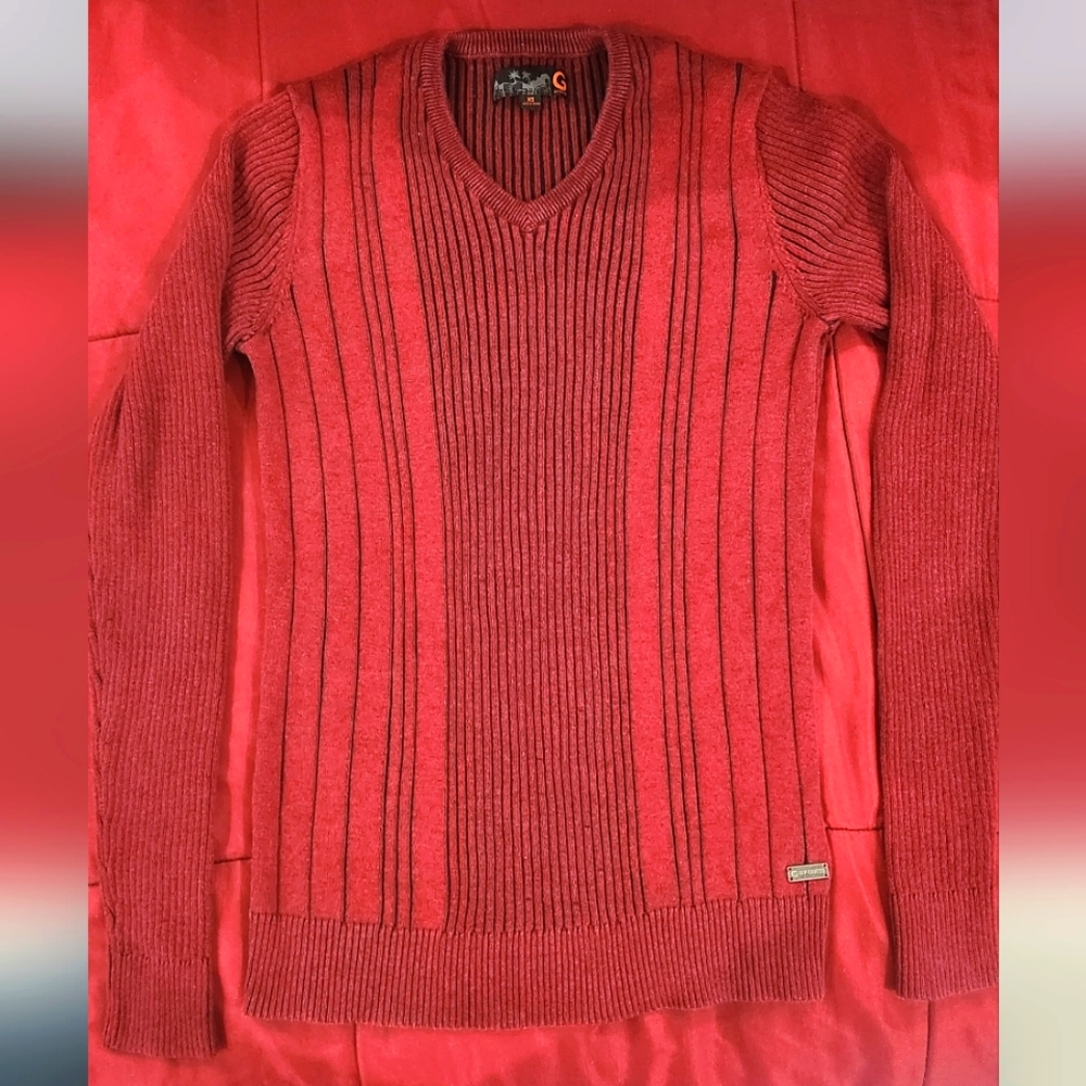 G by Guess V-neck Red Xs Sweater
